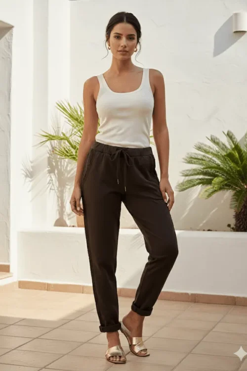 Pantaloni con Bande “Jogger”