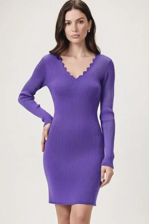 Abito in Maglia "Violetta"