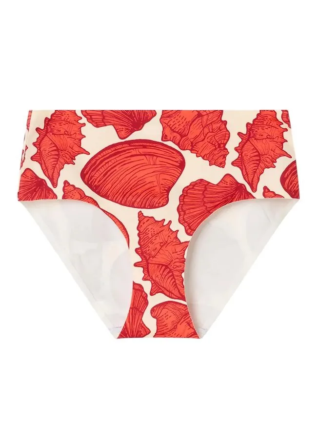 Slip Bikini a Vita Alta "Seashells" - immagine 4