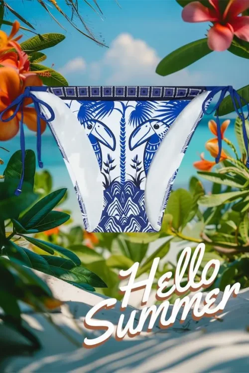 Slip Bikini con Fantasia "Tuncan"