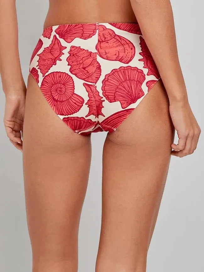Slip Bikini a Vita Alta "Seashells" - immagine 3